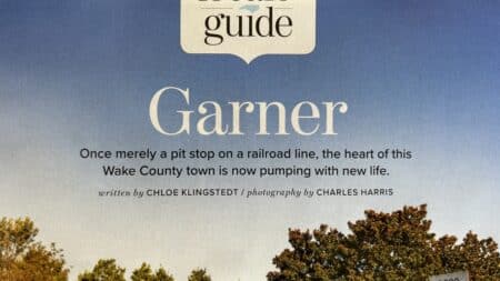 Magazine article about Garner, NC